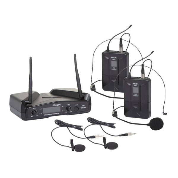 EIKON WM300DH  Radiomicrofono UHF doppio canale a frequenza fissa.